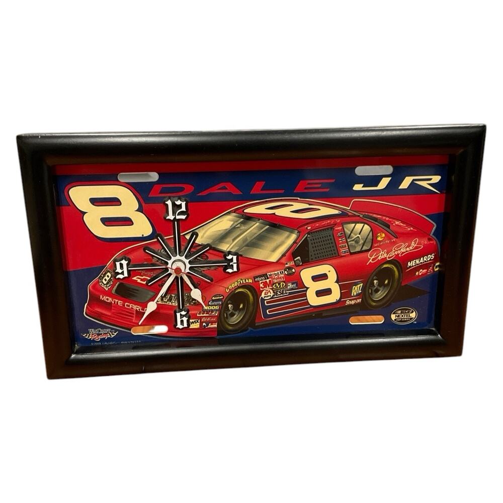 NASCAR Dale Earnhardt Jr License Plate‎ Wall Clock Works 2005 DALE JR Hendricks